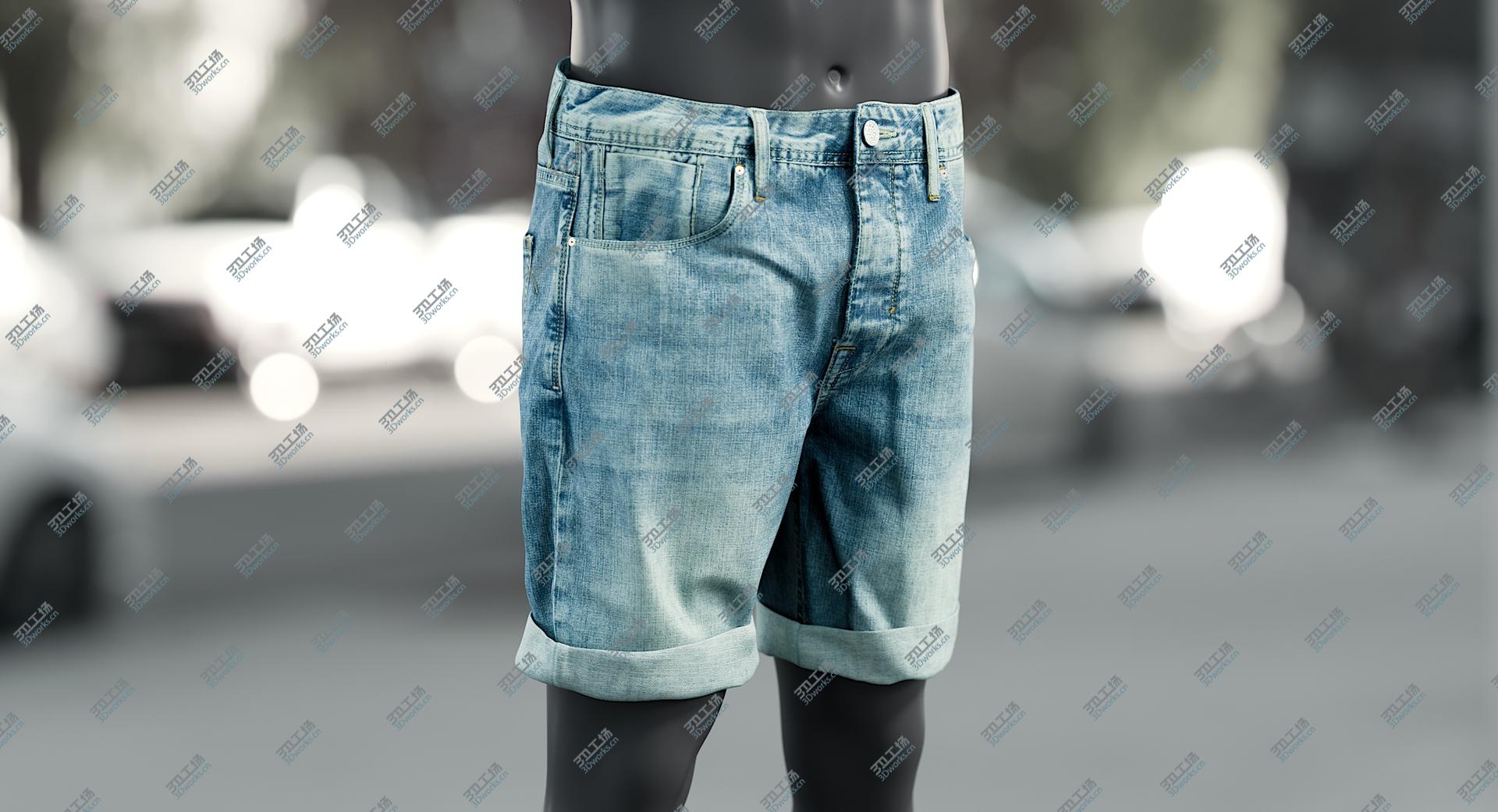 images/goods_img/202104023/Men's Jean Shorts Collection 1 3D model/3.jpg
